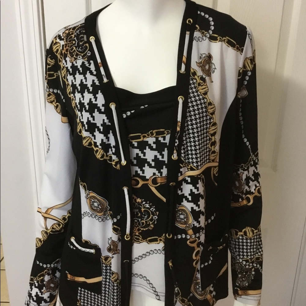 Joseph Ribkoff jacket and tank - Picture 4 of 7